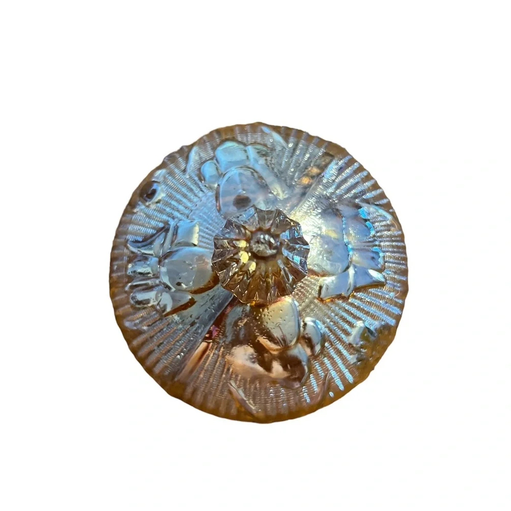 Vintage carnival glass candy dish - Picture 5 of 7